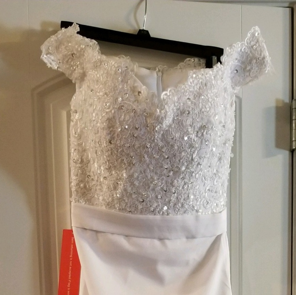 White Formal Dress- Never been worn